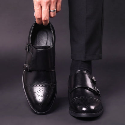 Women's Buckle Loafers | Double Strap & Pointed Toe 7