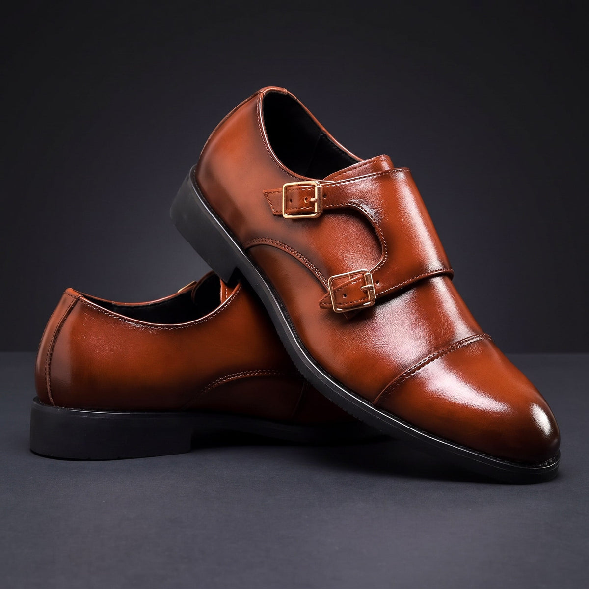 Women's Buckle Loafers | Double Strap & Pointed Toe 1