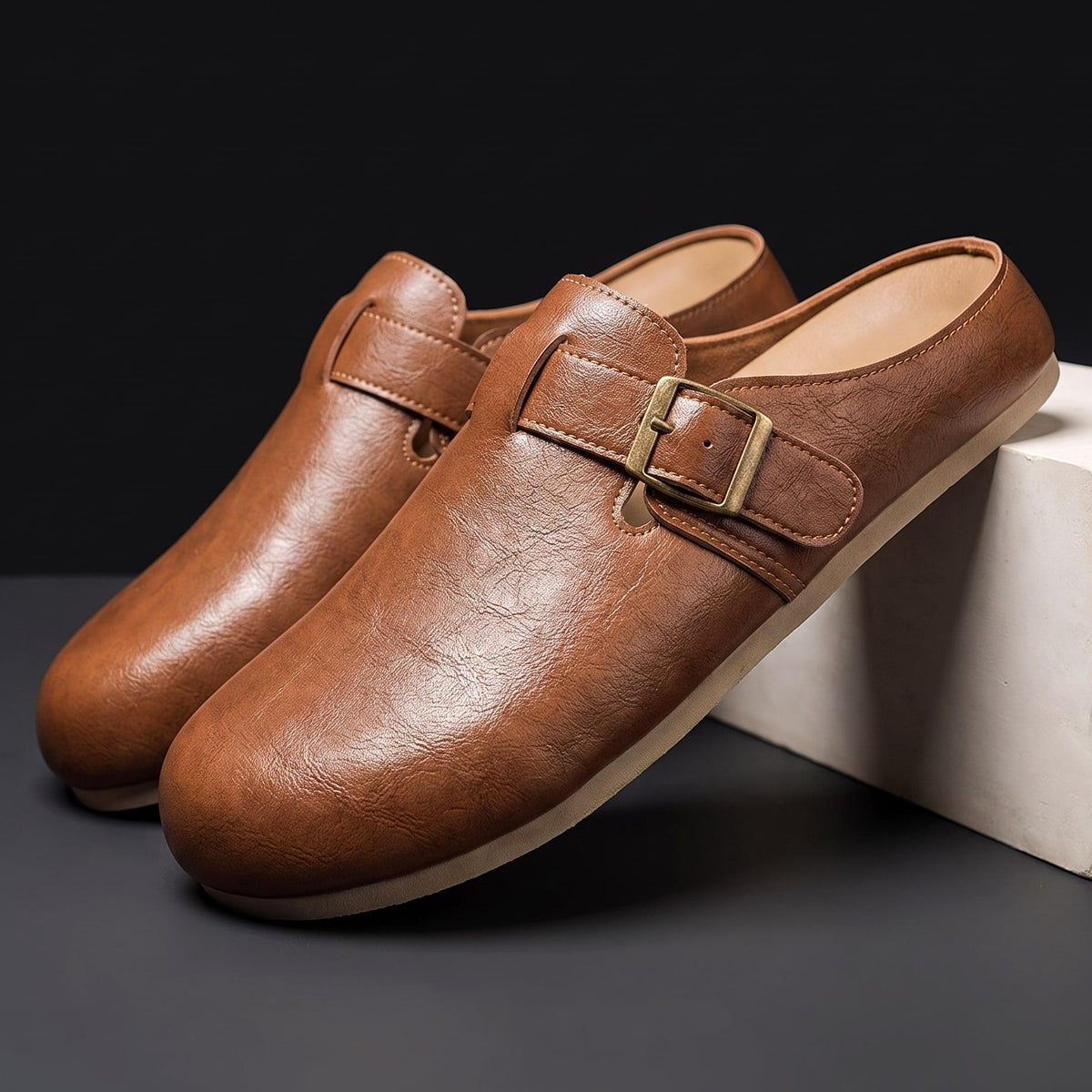 Women's Mules | Adjustable Buckle & Backless Slip-On 1