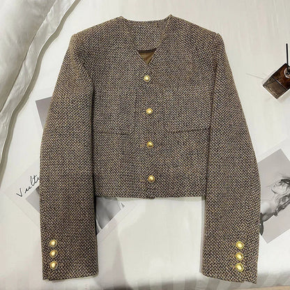 Image of Alison | Women's Cropped Button-Front Jacket
