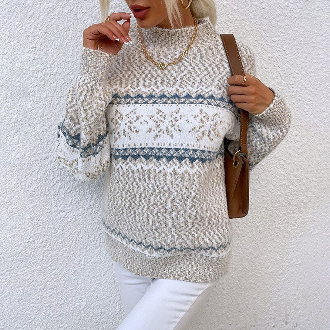 Women's Fair Isle Jumper | Crew Neck & Long Sleeve Warmth