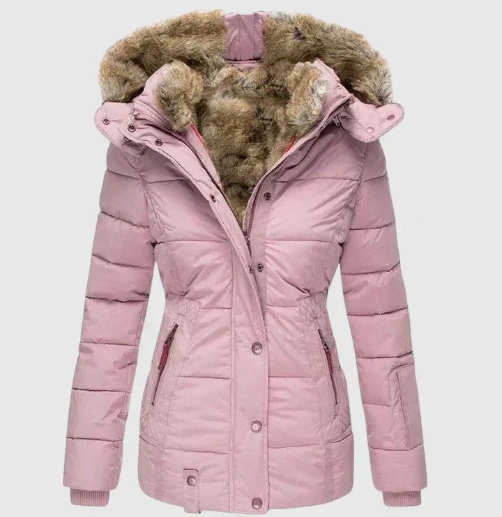 Women's Winter Coat | Adjustable Hood & Warm 3