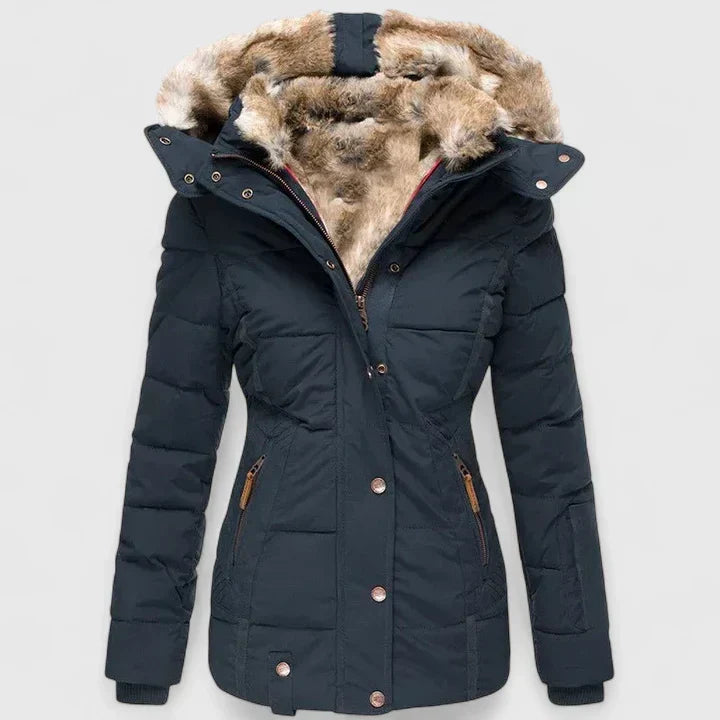 Women's Winter Coat | Adjustable Hood & Warm 4