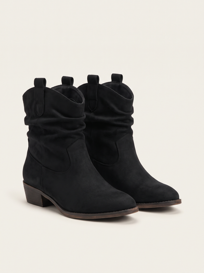 Women's Western Ankle Boots | Slouch Fit & Pull-On
