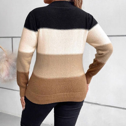 Image of Brenda | Women's Striped Relaxed Fit Sweater
