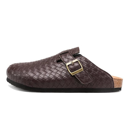 Aiden Woven Leather Clogs_13