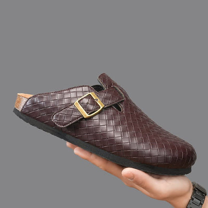 Aiden Woven Leather Clogs_4