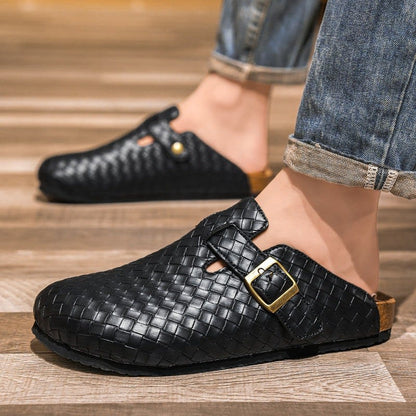 Aiden Woven Leather Clogs_6