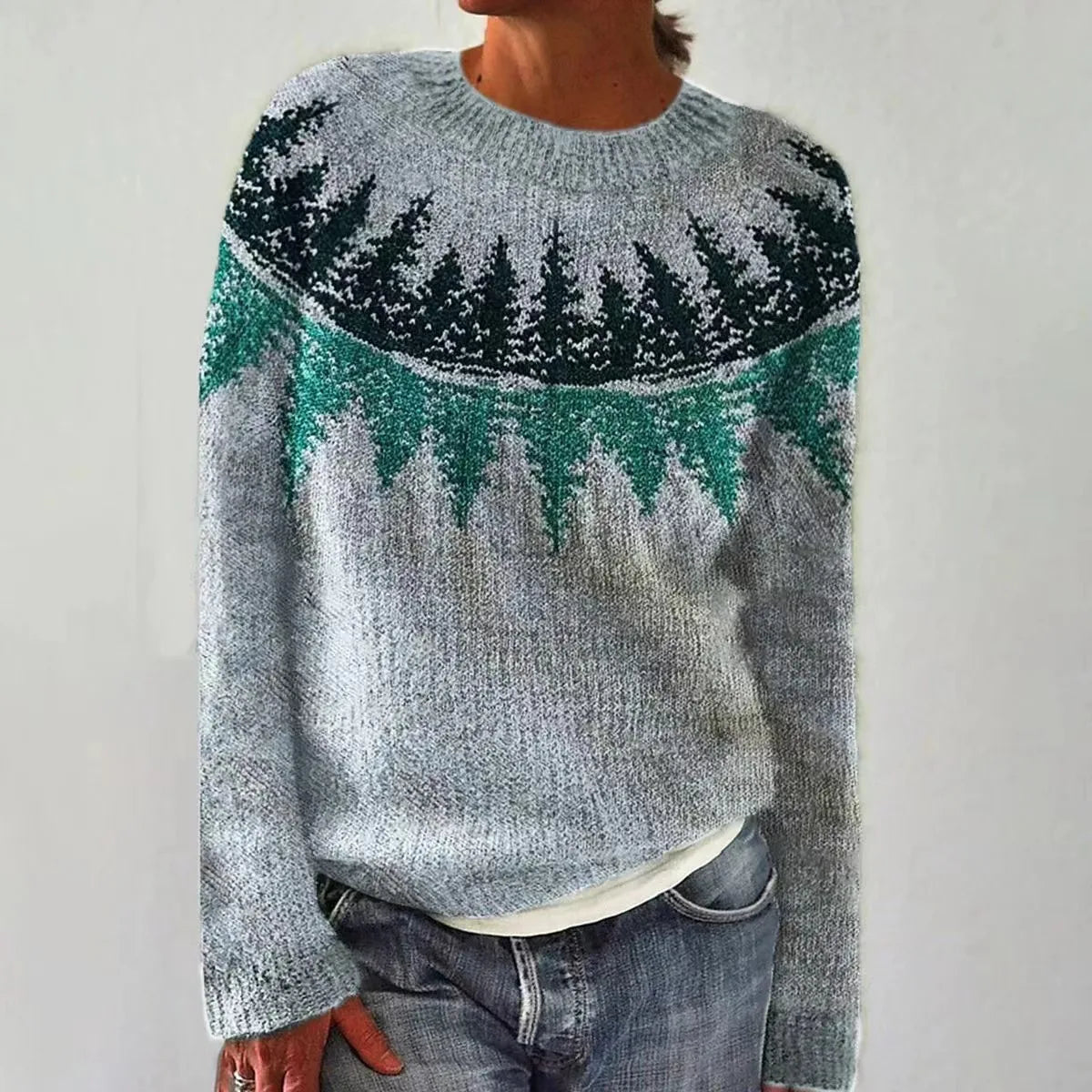 Women's Nordic Pattern Jumper | Relaxed Fit & Cozy Comfort