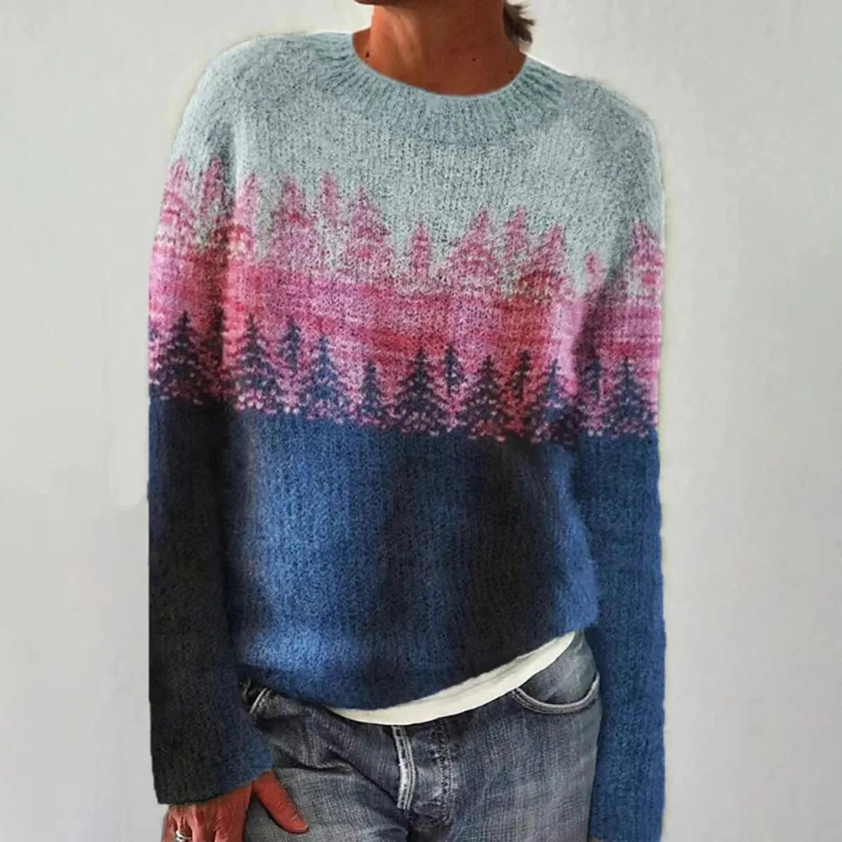Women's Nordic Pattern Jumper | Relaxed Fit & Cozy Comfort