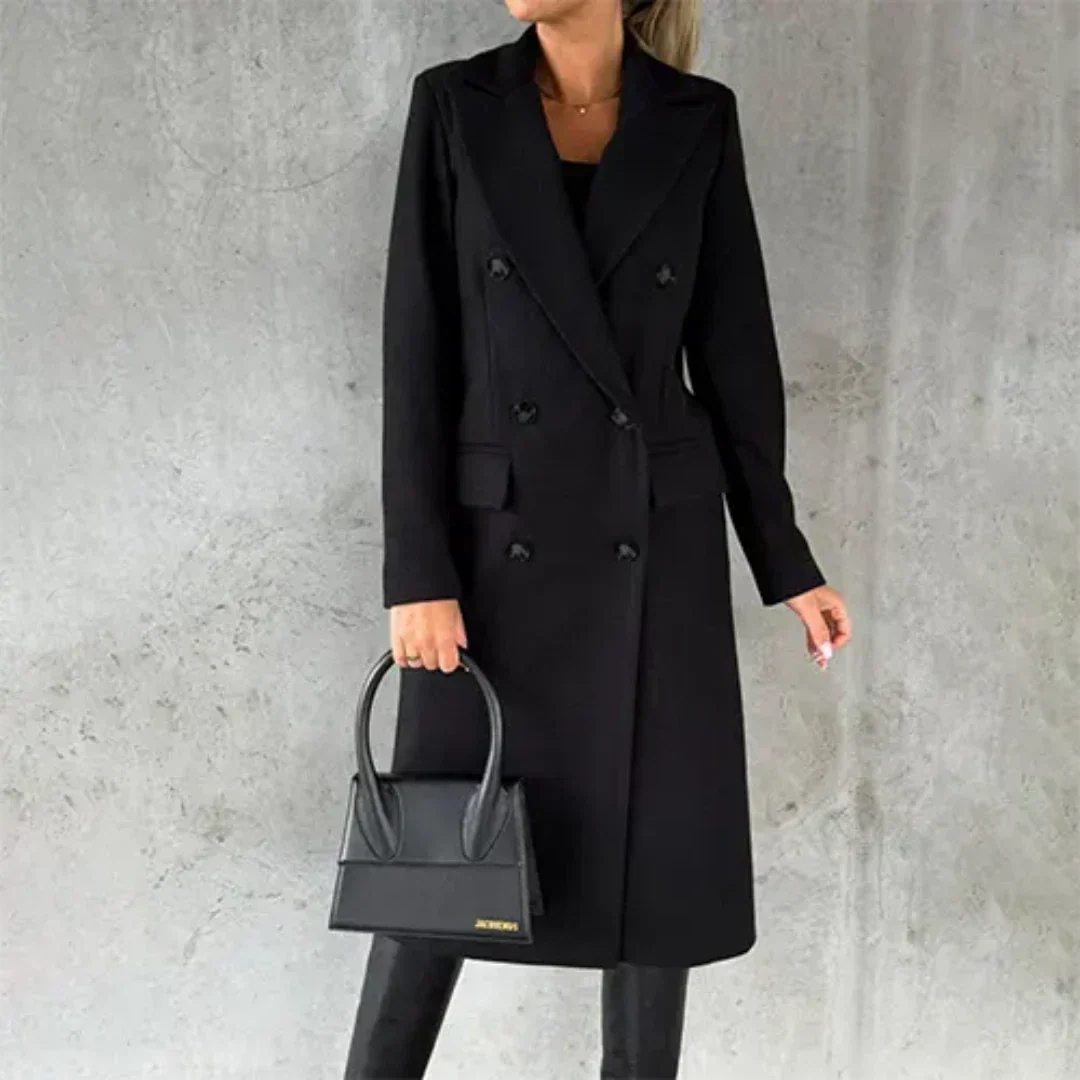 Women's Winter Trench Coat | Double-Breasted with Tailored Collar 5