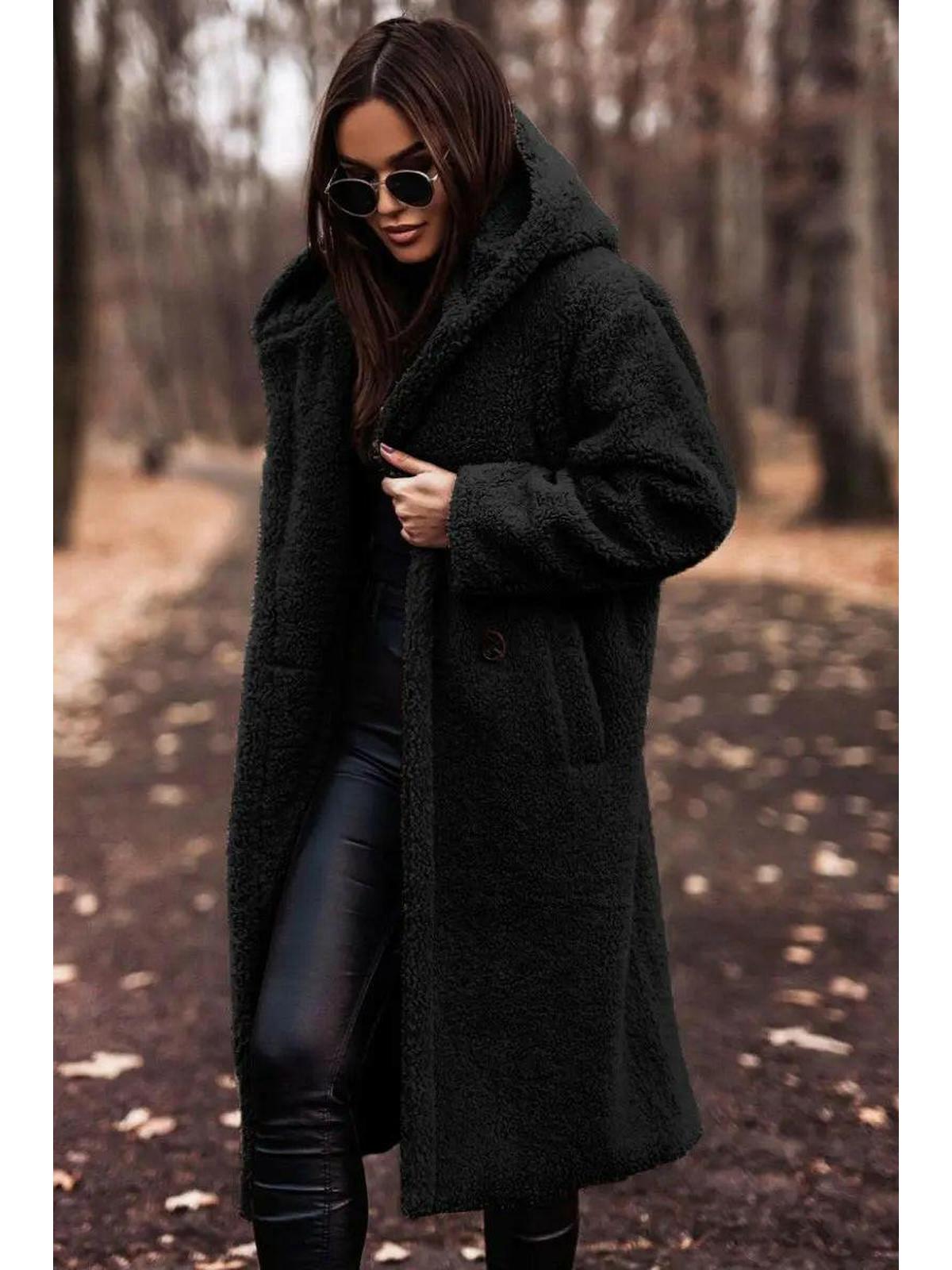 Beige Carol winter cozy coat by Lumina Wear, featuring a warm, stylish design perfect for cold weather.