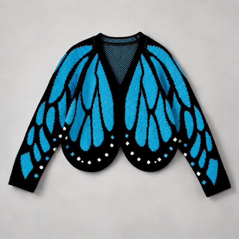 Carolina - Women’s Monarch Butterfly Wing Knit Cardigan 1