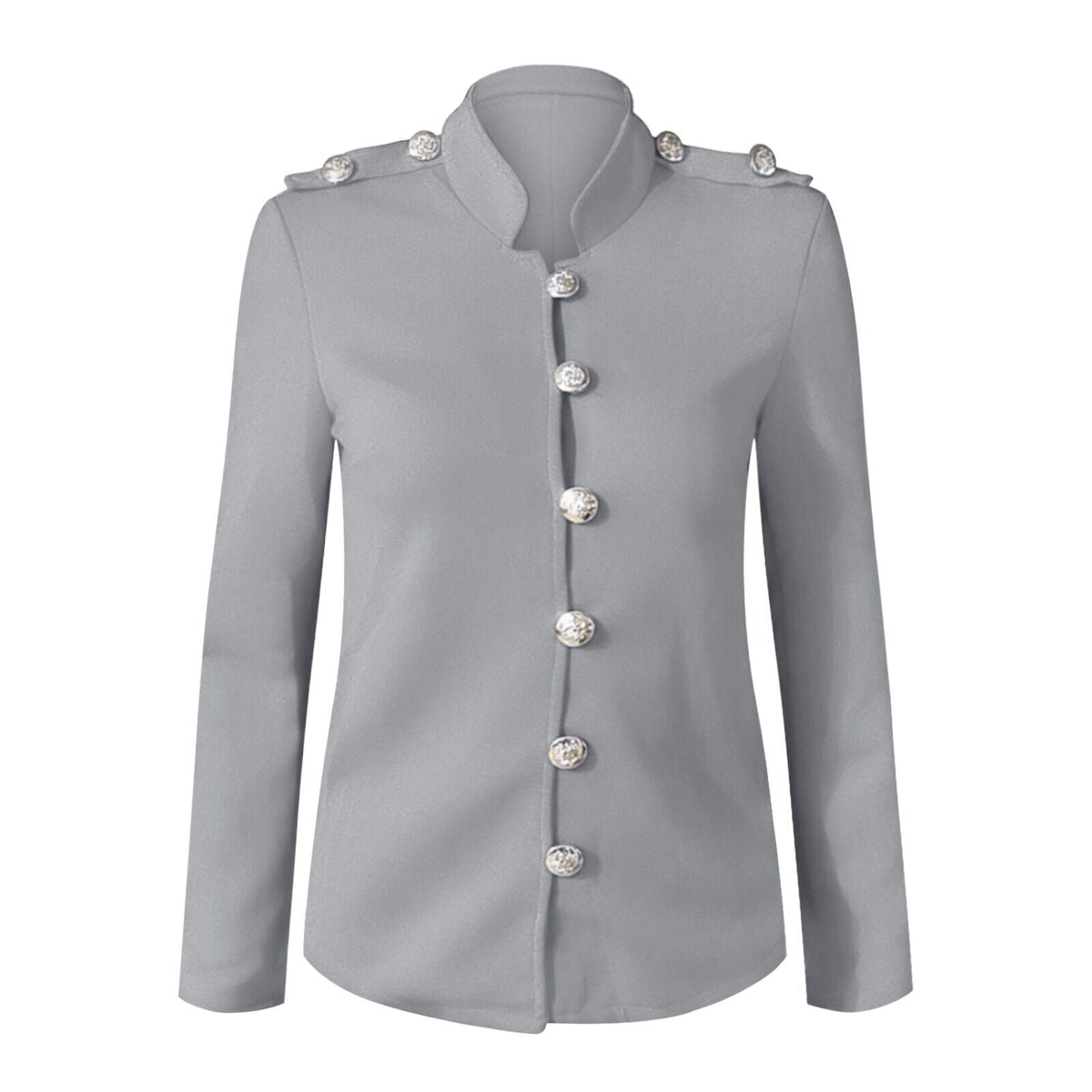 Image of Clara | Women's Button Front Fitted Military Jacket