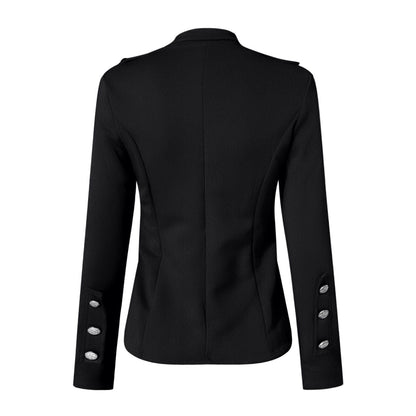 Image of Clara | Women's Button Front Fitted Military Jacket