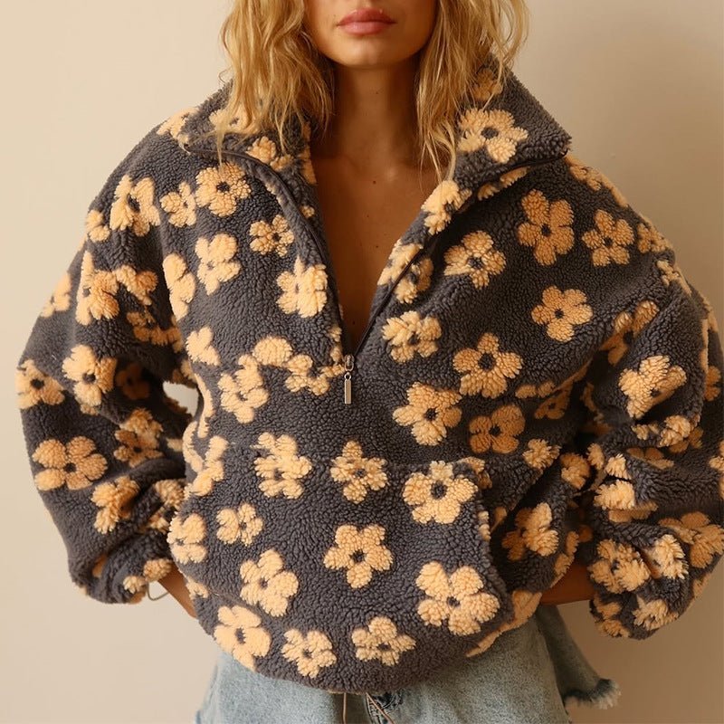 Women's Floral Jumper | Oversized & Warm 1
