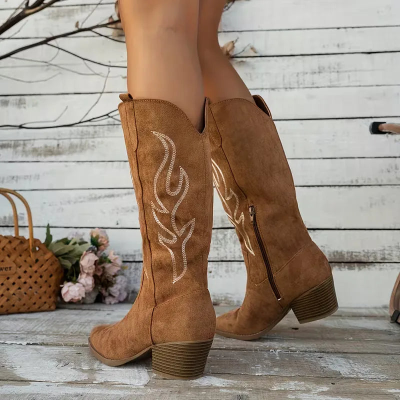 Women's Cowboy Boots | Knee-High & Embroidered 7