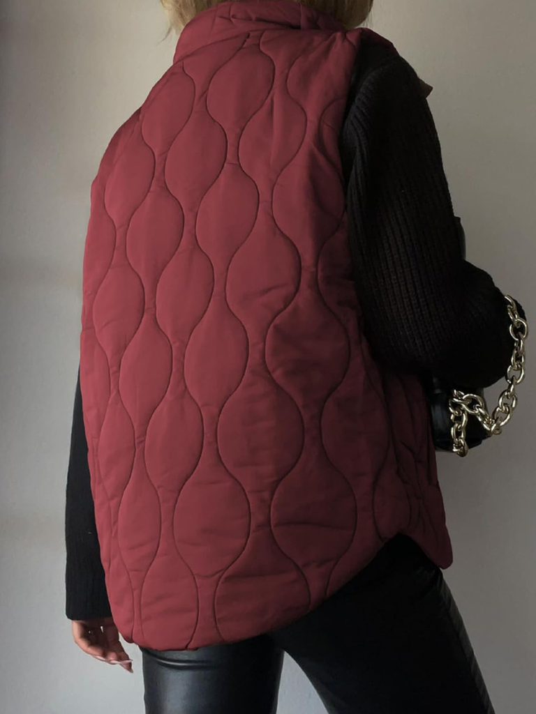 Women's Quilted Gilet | Stand Collar & Padded Warmth 6