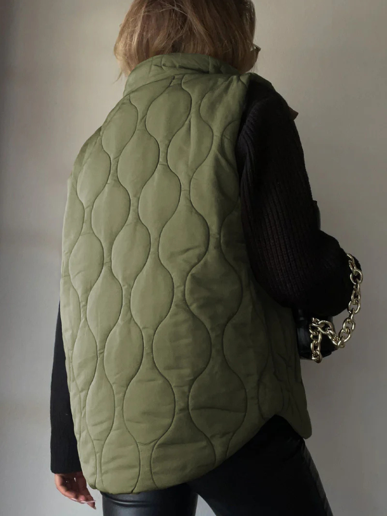 Women's Quilted Gilet | Stand Collar & Padded Warmth 7