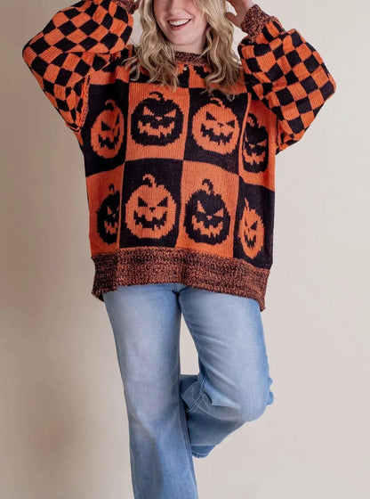Women's Halloween Jumper | Ghost Motif Knit