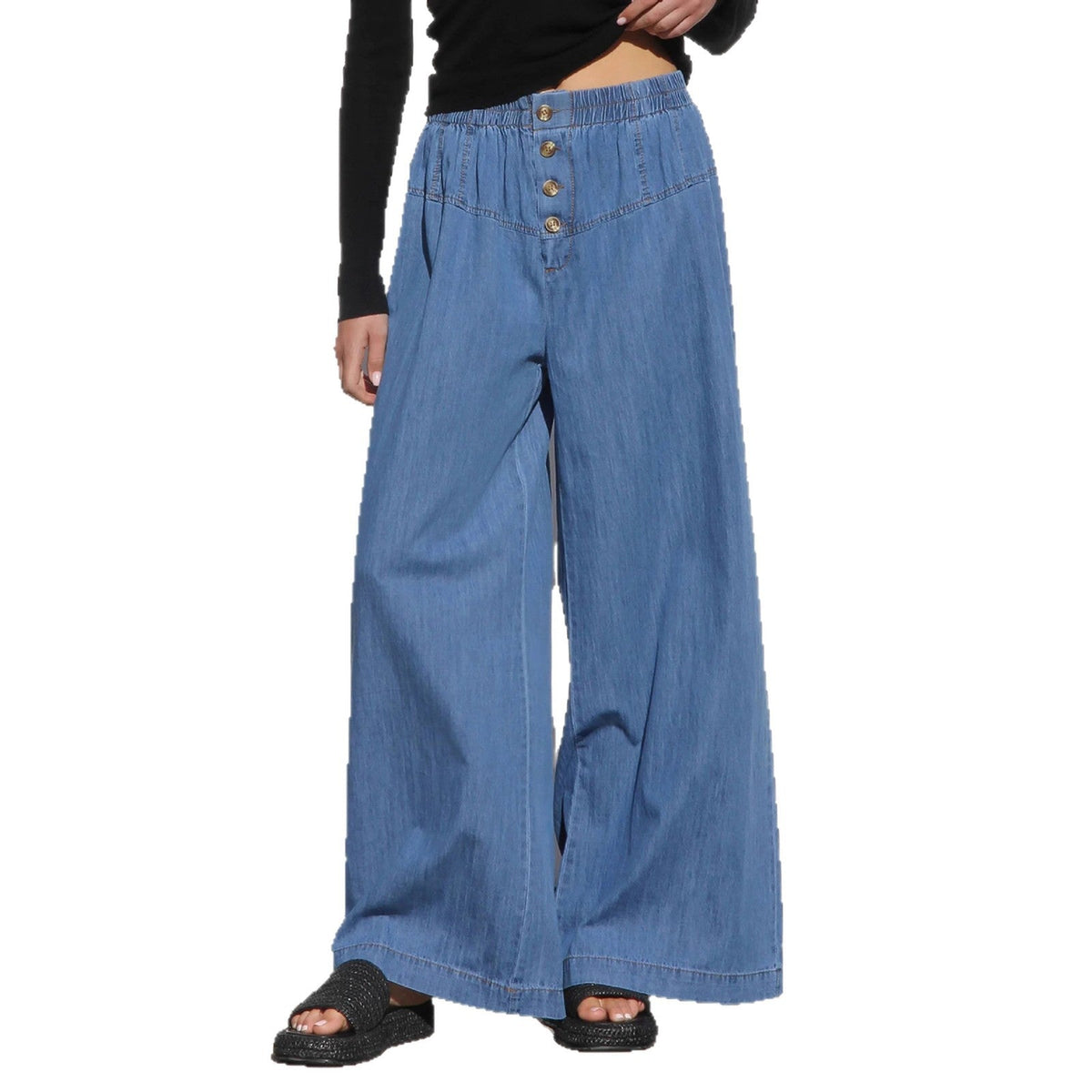 Women's Wide Leg Jeans | High Waist & Comfort Fit 6