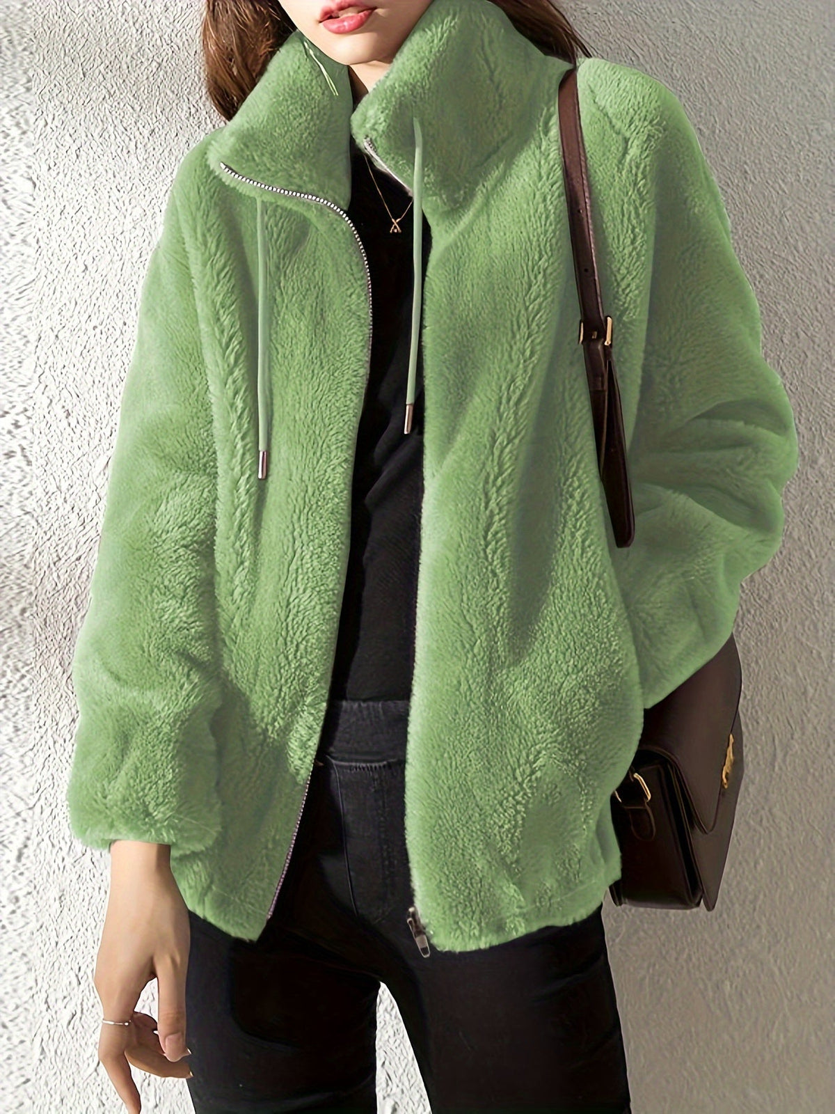 Women's Short Jacket | Stand Collar & Relaxed Fit