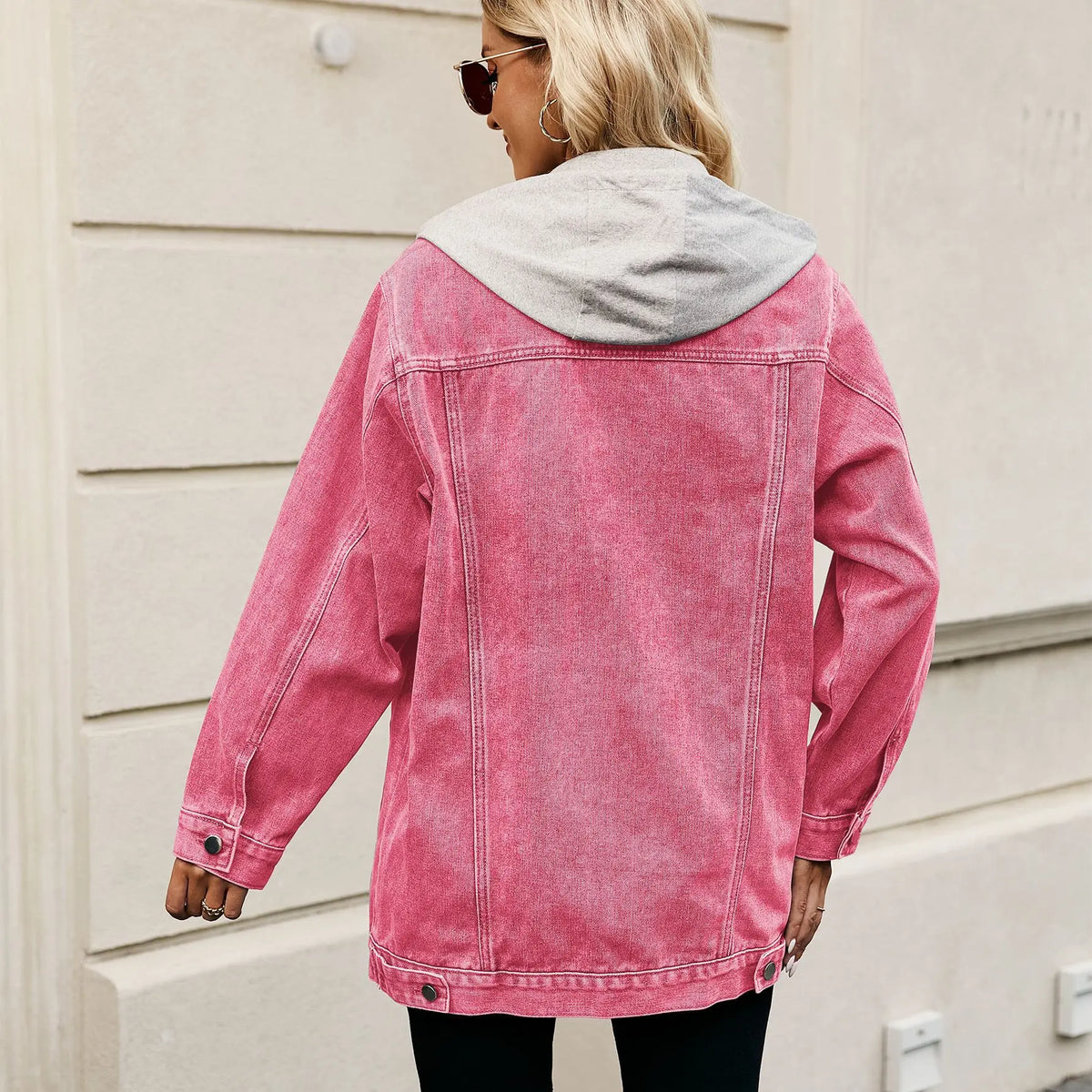 Women's Long Jacket | Revere Collar & Roomy Pockets 10