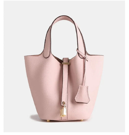 Women's Structured Handbag | Lock Charm Detail 11