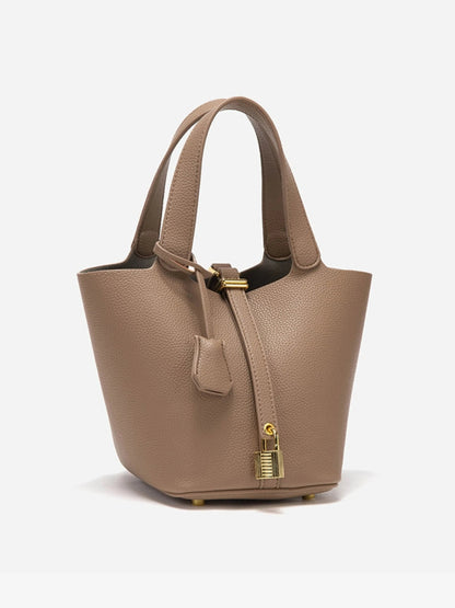 Women's Structured Handbag | Lock Charm Detail 5