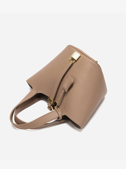 Women's Structured Handbag | Lock Charm Detail 7