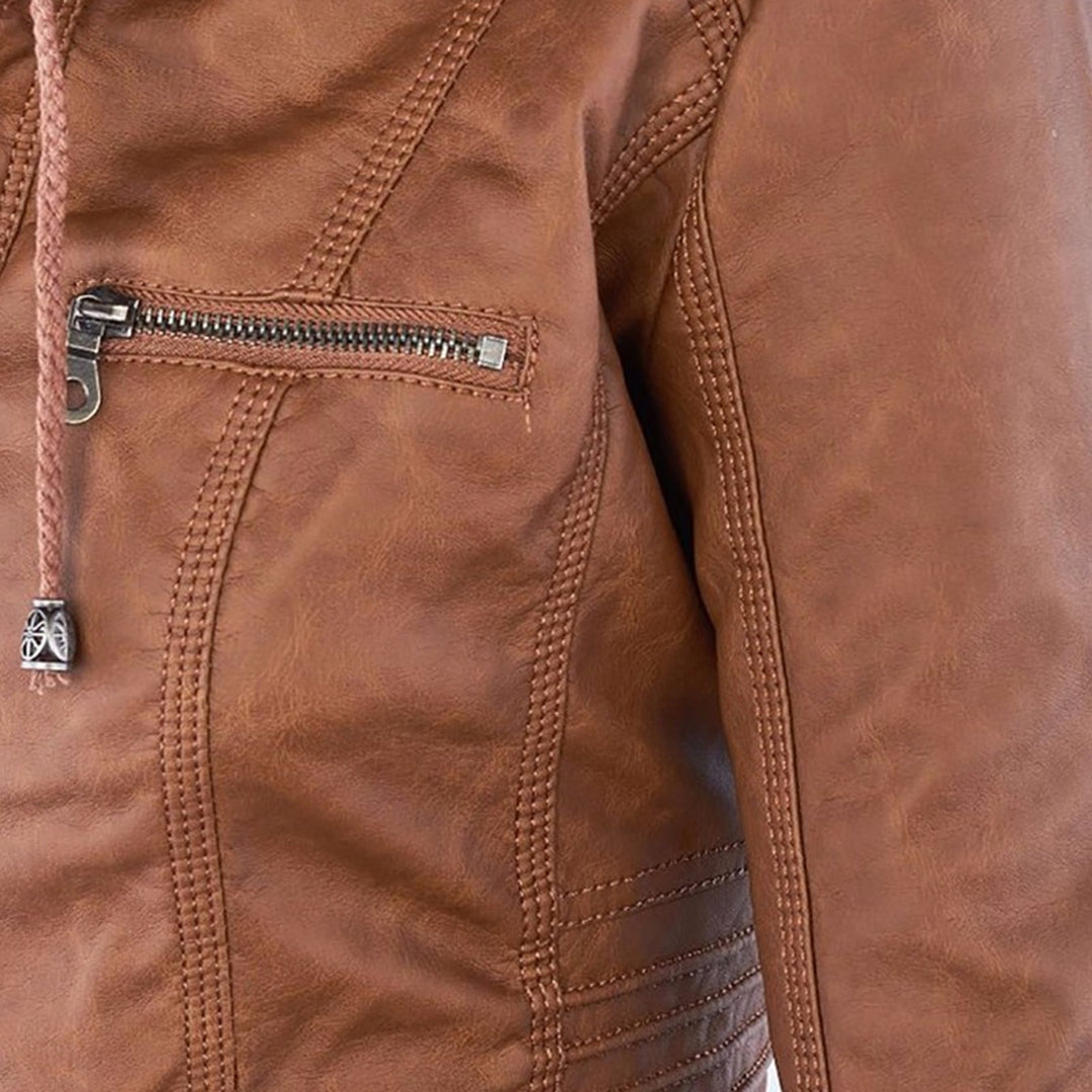 Women's Biker Jacket | Fitted Silhouette & Full Zip 10
