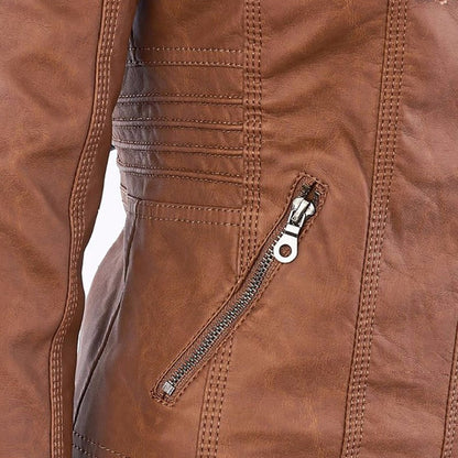 Women's Biker Jacket | Fitted Silhouette & Full Zip 11