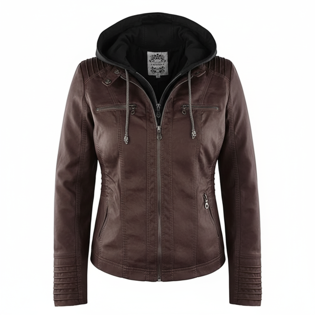 Women's Biker Jacket | Fitted Silhouette & Full Zip 5