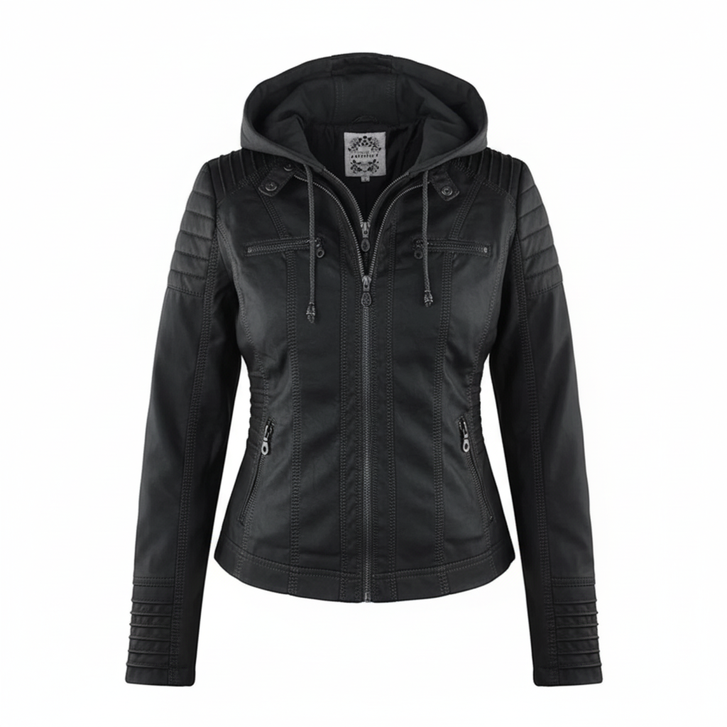 Women's Biker Jacket | Fitted Silhouette & Full Zip 6