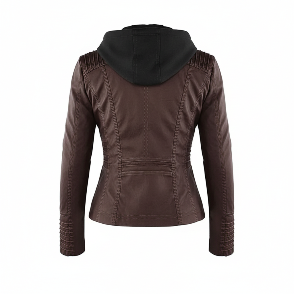 Women's Biker Jacket | Fitted Silhouette & Full Zip 8