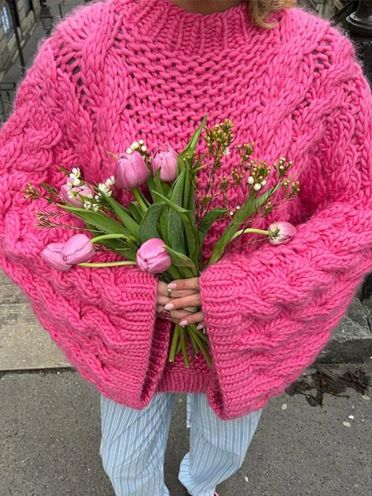 Women's Chunky Knit Jumper | Cable Knit & Oversized Fit 5