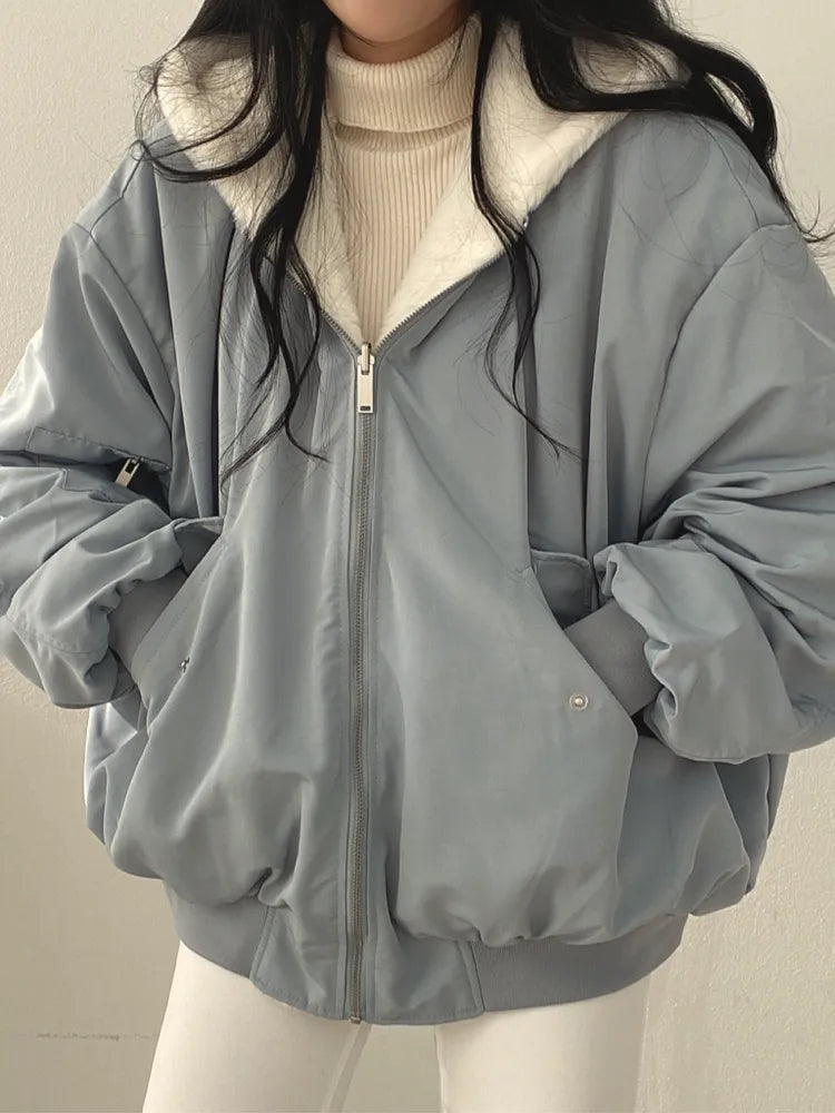 Women's Puffer Bomber Jacket | Wind Proof & Warm