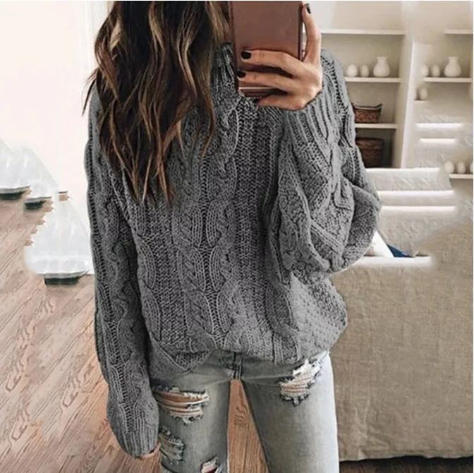 Women's Cable Knit Jumper | Relaxed Fit & Warmth