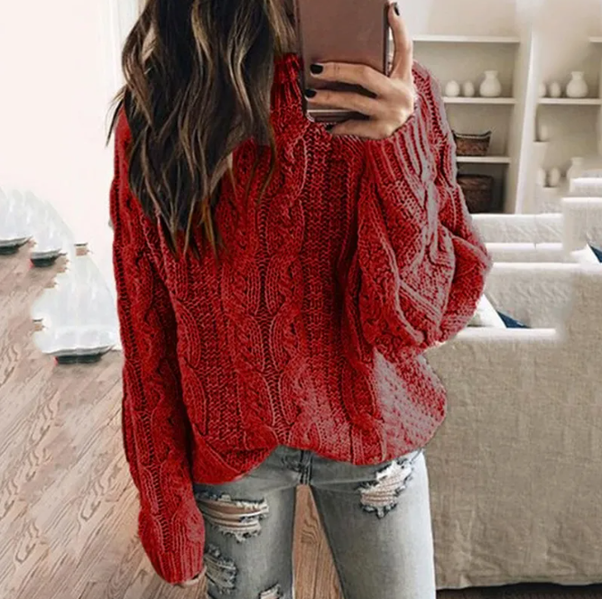 Women's Cable Knit Jumper | Relaxed Fit & Warmth