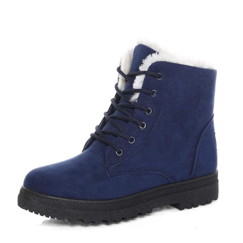 Women's Winter Ankle Boots | Lace-Up & Grip Sole 4