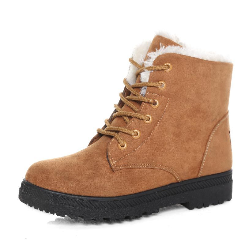Women's Winter Ankle Boots | Lace-Up & Grip Sole 7