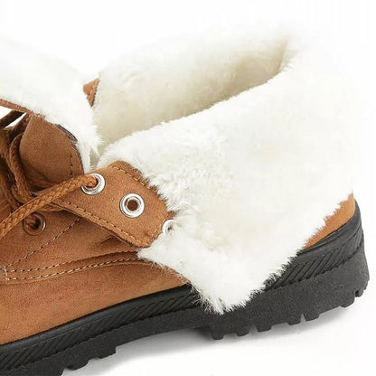 Women's Winter Ankle Boots | Lace-Up & Grip Sole 8