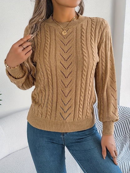 Women's Cable Knit Jumper | Chunky Knit Comfort 4