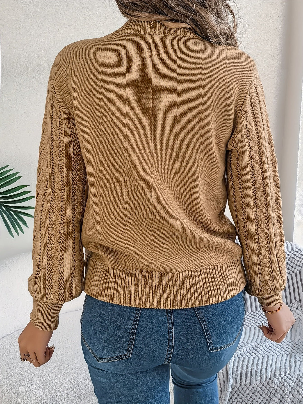 Women's Cable Knit Jumper | Chunky Knit Comfort 5