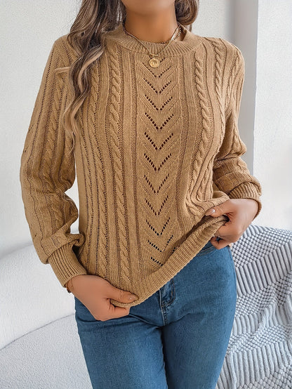 Women's Cable Knit Jumper | Chunky Knit Comfort 6