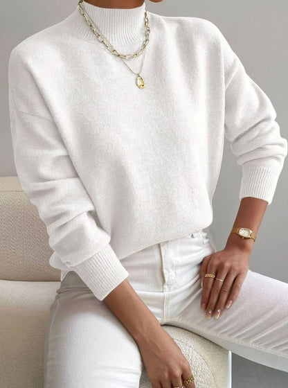 Davina | Women's Soft Ribbed Turtleneck Knit Winter Sweater