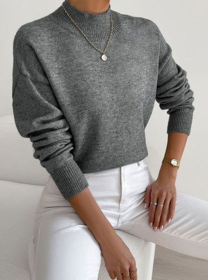 Davina | Women's Soft Ribbed Turtleneck Knit Winter Sweater