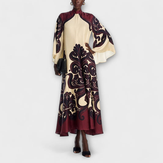 Chic Grenadilla Print Maxi Dress for Any Occasion