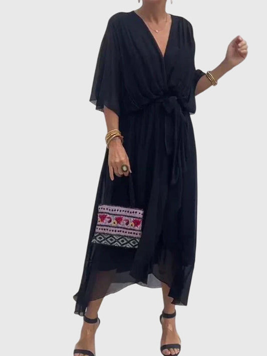 Bethany | Chic Evening Dress in Soft Fabric