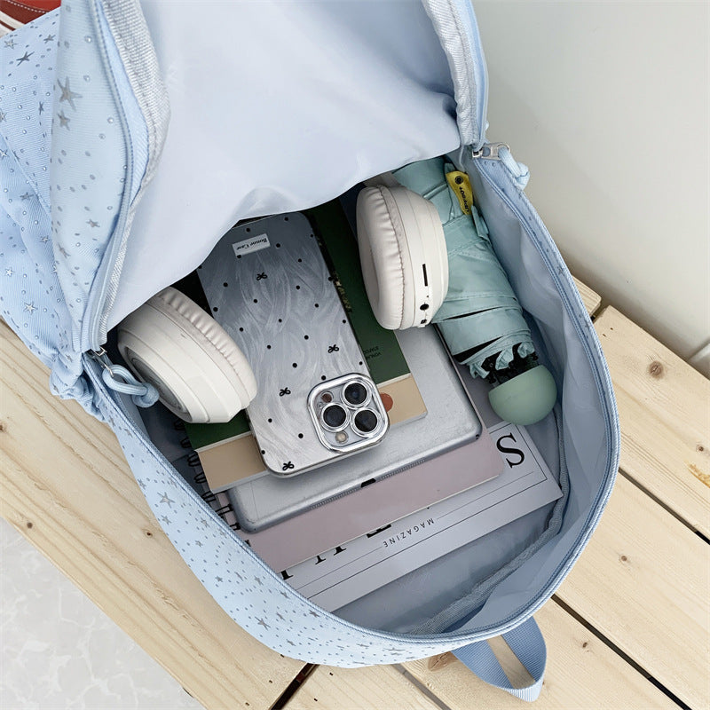 Women's Backpack | Glittering Star Design & Spacious Storage 8